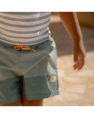 LITTLE DUTCH. Παιδικό μαγιό βερμούδα για αγόρια Seashells Surf Blue