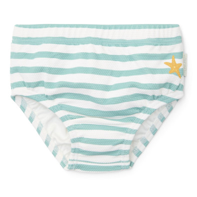 LITTLE DUTCH. Μαγιό πάνα Stripes Surf Blue - Νο 98/104