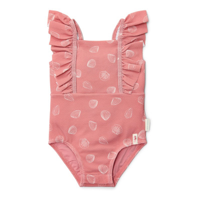 LITTLE DUTCH. Ολόσωμο μαγιό με βολάν Ocean Treasures Pink - Νο 62/68