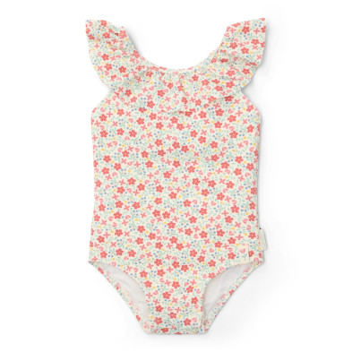 LITTLE DUTCH. Ολόσωμο μαγιό με βολάν Sunny Flowers Multi-colour - Νο 62/68