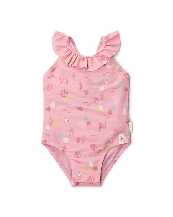 LITTLE DUTCH. Ολόσωμο μαγιό με βολάν Ocean Treasures Multi-colour - Νο 74/80