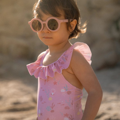 LITTLE DUTCH. Ολόσωμο μαγιό με βολάν Ocean Treasures Multi-colour - Νο 74/80