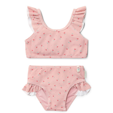 LITTLE DUTCH. Παιδικό σετ μπικίνι με βολάν Sunny Flowers Blush - Νο 62/68