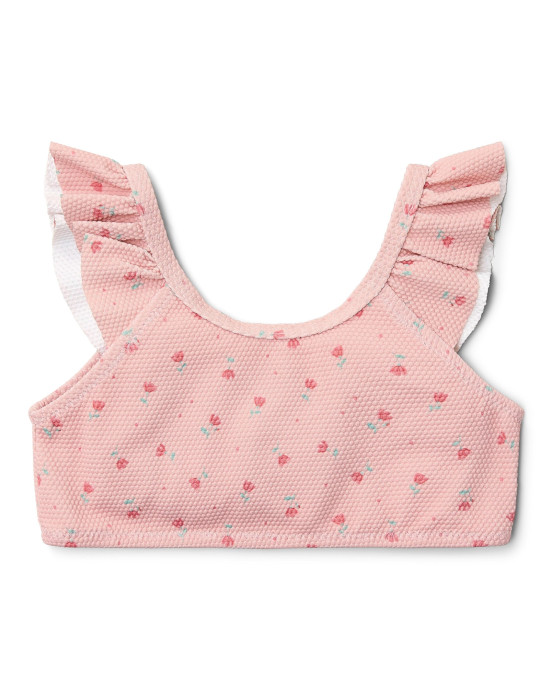LITTLE DUTCH. Παιδικό σετ μπικίνι με βολάν Sunny Flowers Blush - Νο 62/68