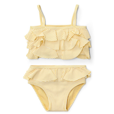 LITTLE DUTCH. Παιδικό σετ μπικίνι με βολάν Ocean Treasures Yellow - Νο 74/80