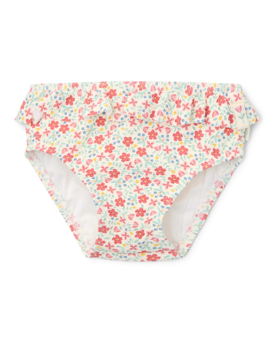 LITTLE DUTCH. Παιδικό μαγιό μπικίνι με βολάν Sunny Flowers Multi-colour - Νο 62/68