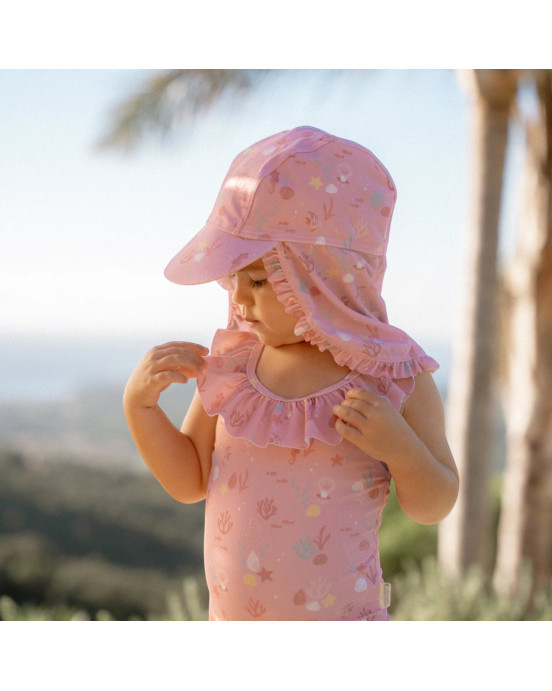 LITTLE DUTCH. Παιδικό καπέλο ήλιου Ocean Treasures Multi-colour - Νο 2 (45-47,5)