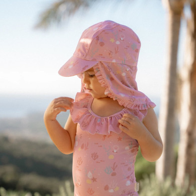 LITTLE DUTCH. Παιδικό καπέλο ήλιου Ocean Treasures Multi-colour - Νο 3 (48,5-50)