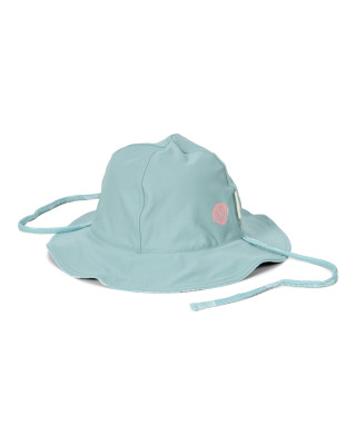 LITTLE DUTCH. Παιδικό καπέλο ήλιου διπλής όψης Ocean Treasures Surf Blue - Νο 3 (48,5-50)