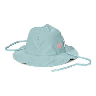 LITTLE DUTCH. Παιδικό καπέλο ήλιου διπλής όψης Ocean Treasures Surf Blue - Νο 3 (48,5-50)