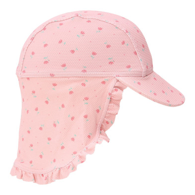 LITTLE DUTCH. Παιδικό καπέλο ήλιου Sunny Flowers Blush - Νο 3 (48,5-50)