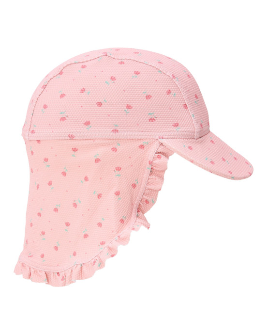 LITTLE DUTCH. Παιδικό καπέλο ήλιου Sunny Flowers Blush - Νο 3 (48,5-50)