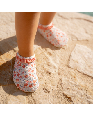 LITTLE DUTCH. Παιδικά παπουτσάκια θαλάσσης Sunny Flowers Multi-colour - Νο 25/26