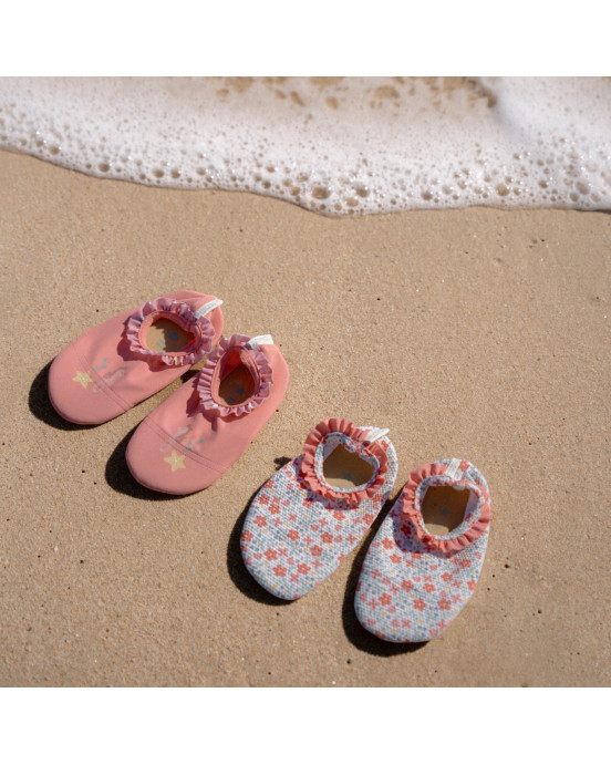 LITTLE DUTCH. Παιδικά παπουτσάκια θαλάσσης Sunny Flowers Multi-colour - Νο 21/22