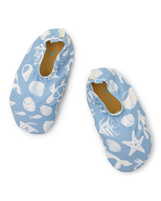 LITTLE DUTCH. Παιδικά παπουτσάκια θαλάσσης Sea Life Ocean Blue - Νο 27/28