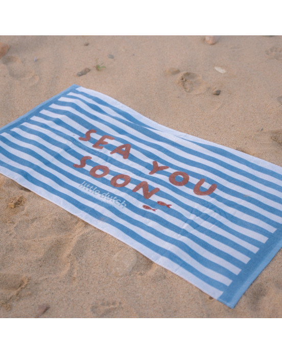 LITTLE DUTCH. Πετσέτα θαλάσσης Ocean Sea Life Ocean Blue