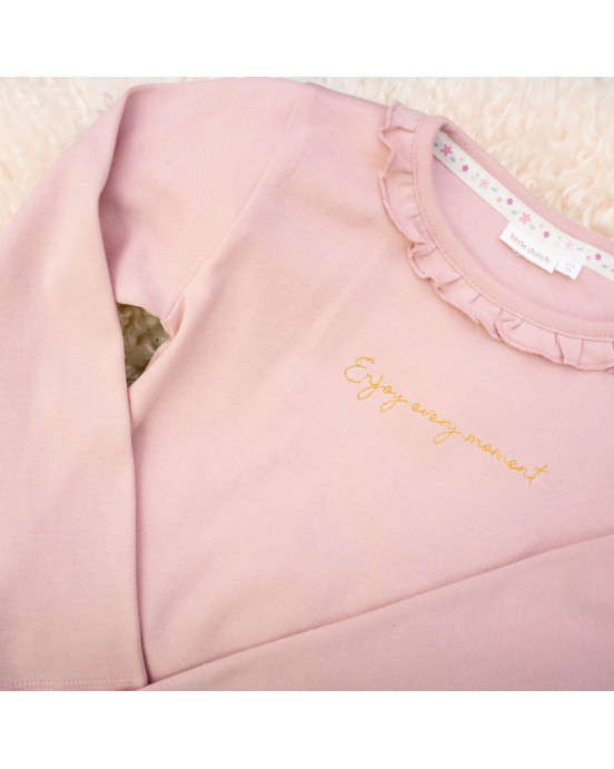 LITTLE DUTCH. Μπλουζάκι μακρυμάνικο Velvet Rose - Νο 104