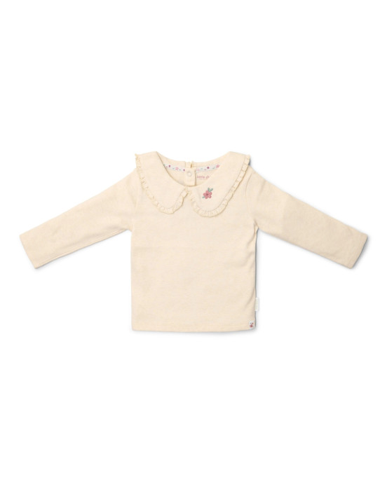 LITTLE DUTCH. Μπλουζάκι μακρυμάνικο με γιακά Sand Melee - Νο 80