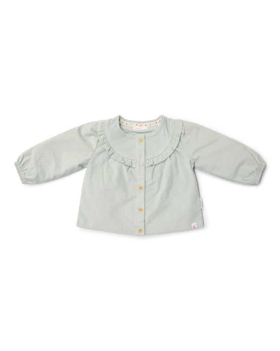 LITTLE DUTCH. Πουκάμισο μακρυμάνικο κοτλέ Fairy Green - Νο 92