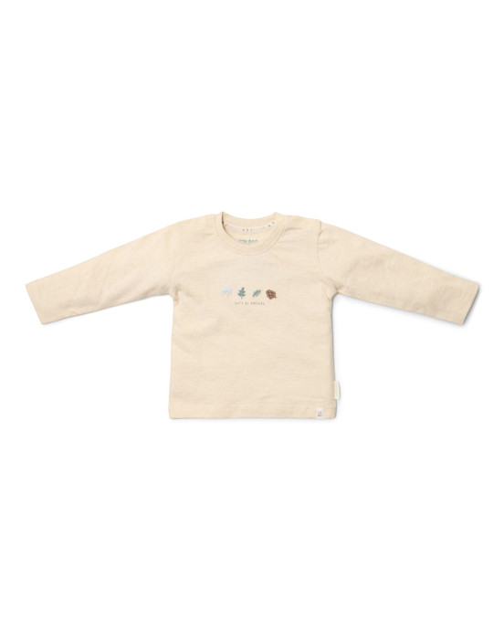 LITTLE DUTCH. Μπλουζάκι μακρυμάνικο με κέντημα Sand Melee - Νο 80