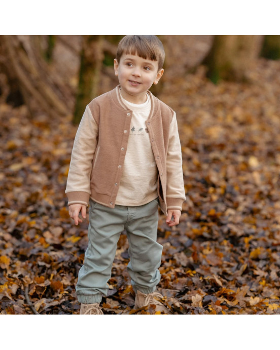 LITTLE DUTCH. Μπλουζάκι μακρυμάνικο με κέντημα Sand Melee - Νο 80