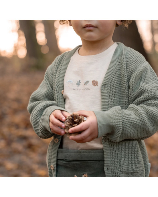 LITTLE DUTCH. Μπλουζάκι μακρυμάνικο με κέντημα Sand Melee - Νο 98