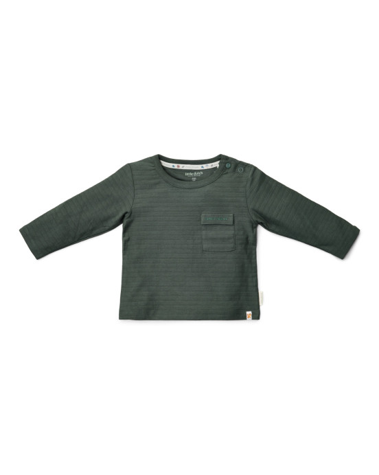 LITTLE DUTCH. Μπλουζάκι μακρυμάνικο Night Green - Νο 104