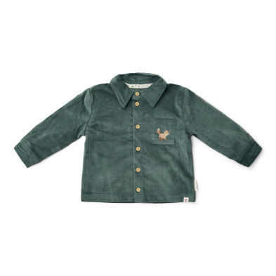 LITTLE DUTCH. Πουκάμισο μακρυμάνικο Night Green - Νο 74