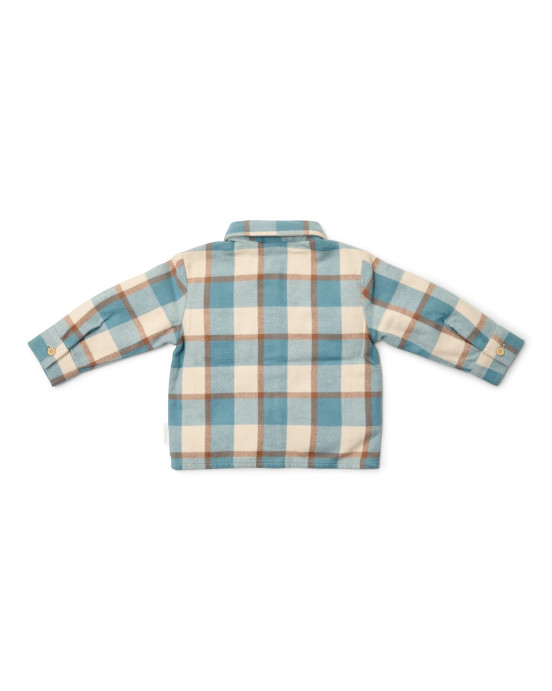 LITTLE DUTCH. Πουκάμισο μακρυμάνικο Stone Blue Check - Νο 98