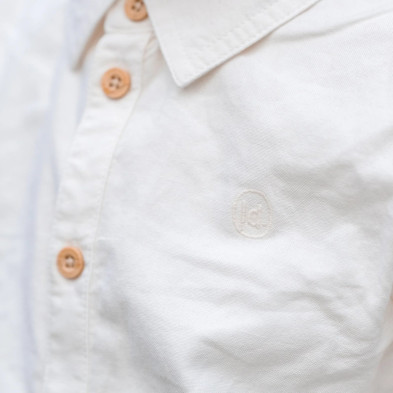 LITTLE DUTCH. Πουκάμισο μακρυμάνικο Off White - Νο 86