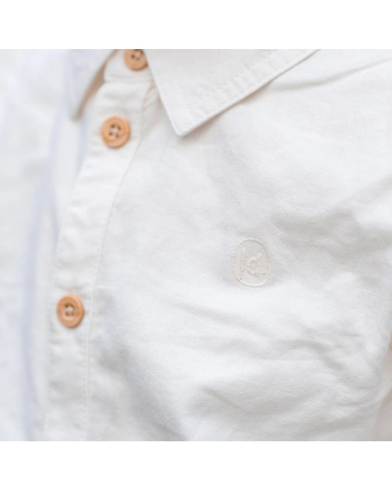 LITTLE DUTCH. Πουκάμισο μακρυμάνικο Off White - Νο 98