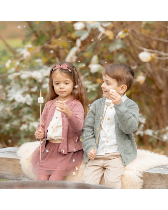 LITTLE DUTCH. Πουκάμισο μακρυμάνικο Off White - Νο 74