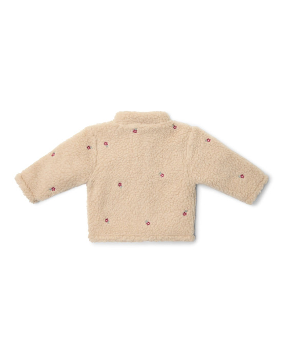 LITTLE DUTCH. Ζακέτα teddy με κέντημα Sand - Νο 80