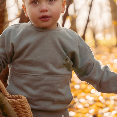 LITTLE DUTCH. Φούτερ Forest Green - Νο 74