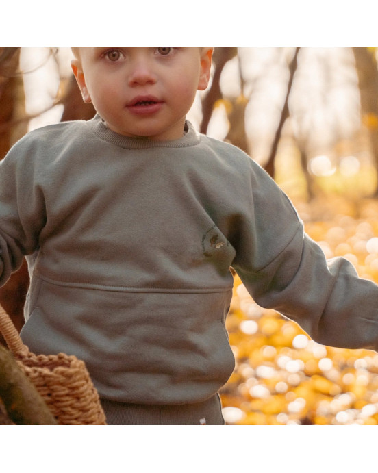 LITTLE DUTCH. Φούτερ Forest Green - Νο 74