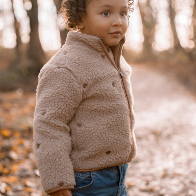 LITTLE DUTCH. Ζακέτα teddy Taupe - Νο 104