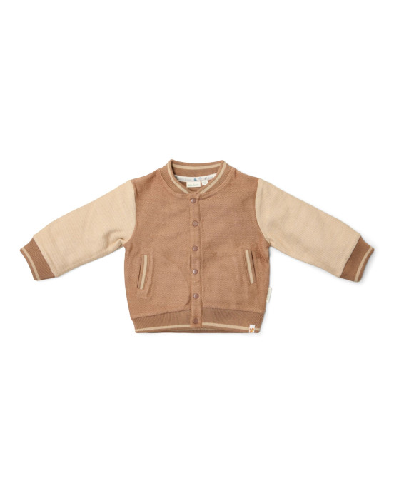 LITTLE DUTCH. Ζακέτα πλεκτή Brown/Taupe - Νο 80