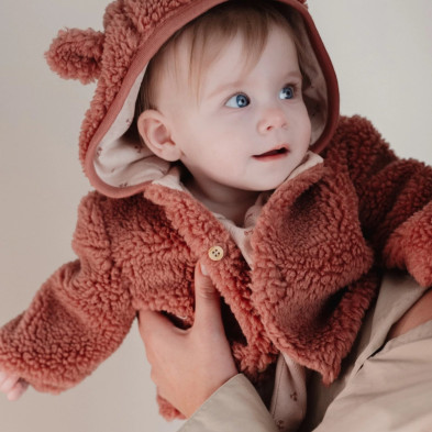 LITTLE DUTCH. Ζακέτα teddy Pink Blush - Νο 74