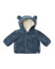 LITTLE DUTCH. Ζακέτα teddy Stone Blue - Νο 68