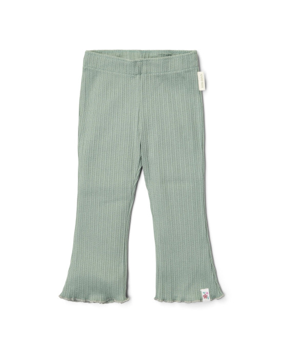 LITTLE DUTCH. Παντελονάκι καμπάνα Garden Green - Νο 80