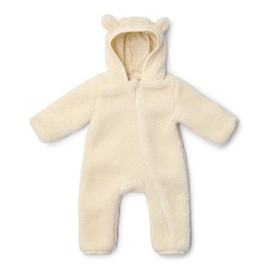 LITTLE DUTCH. Ολόσωμο φορμάκι εξόδου teddy Off White - Νο 62/68