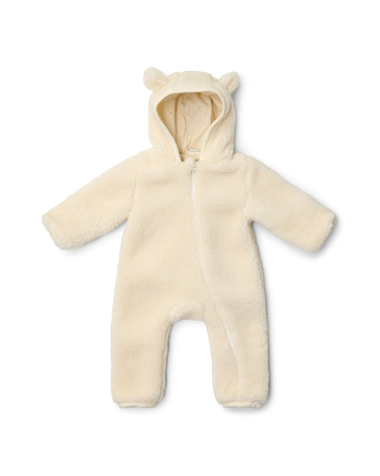LITTLE DUTCH. Ολόσωμο φορμάκι εξόδου teddy Off White - Νο 62/68