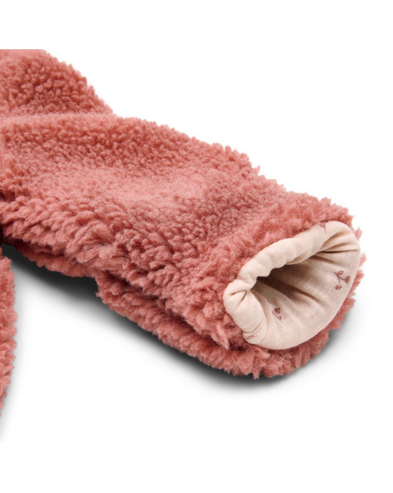 LITTLE DUTCH. Ολόσωμο φορμάκι εξόδου teddy Pink Blush - Νο 50/56