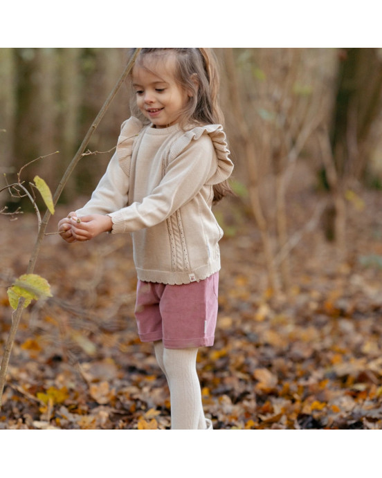 LITTLE DUTCH. Σετ 2 καλσόν Sand/Velvet Rose - No 98/104