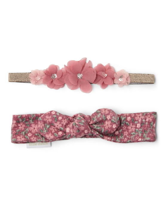 LITTLE DUTCH. Σετ 2 κορδέλες Rouge Flower - Νο 2 (92/104)