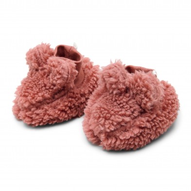 LITTLE DUTCH. Βρεφικά μποτάκια αγκαλιάς teddy Pink Blush - Νο 2 (3-9 μηνών)