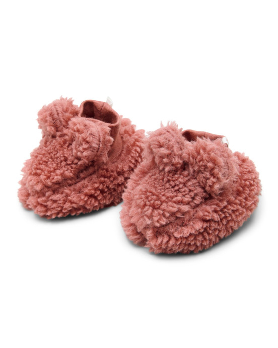 LITTLE DUTCH. Βρεφικά μποτάκια αγκαλιάς teddy Pink Blush - Νο 1 (0-3 μηνών)