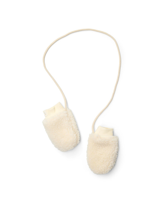 LITTLE DUTCH. Γαντάκια teddy Off White - Νο 2 (3-9 μηνών)