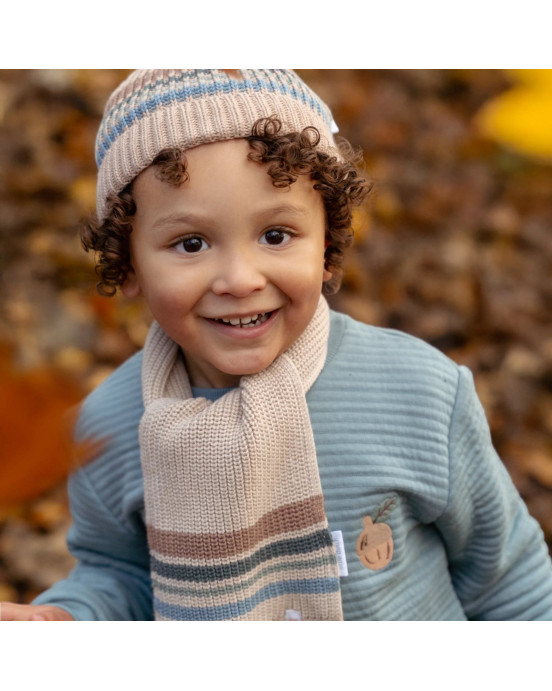 LITTLE DUTCH. Πλεκτό κασκόλ Taupe - One Size