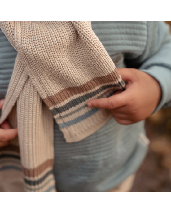 LITTLE DUTCH. Πλεκτό κασκόλ Taupe - One Size